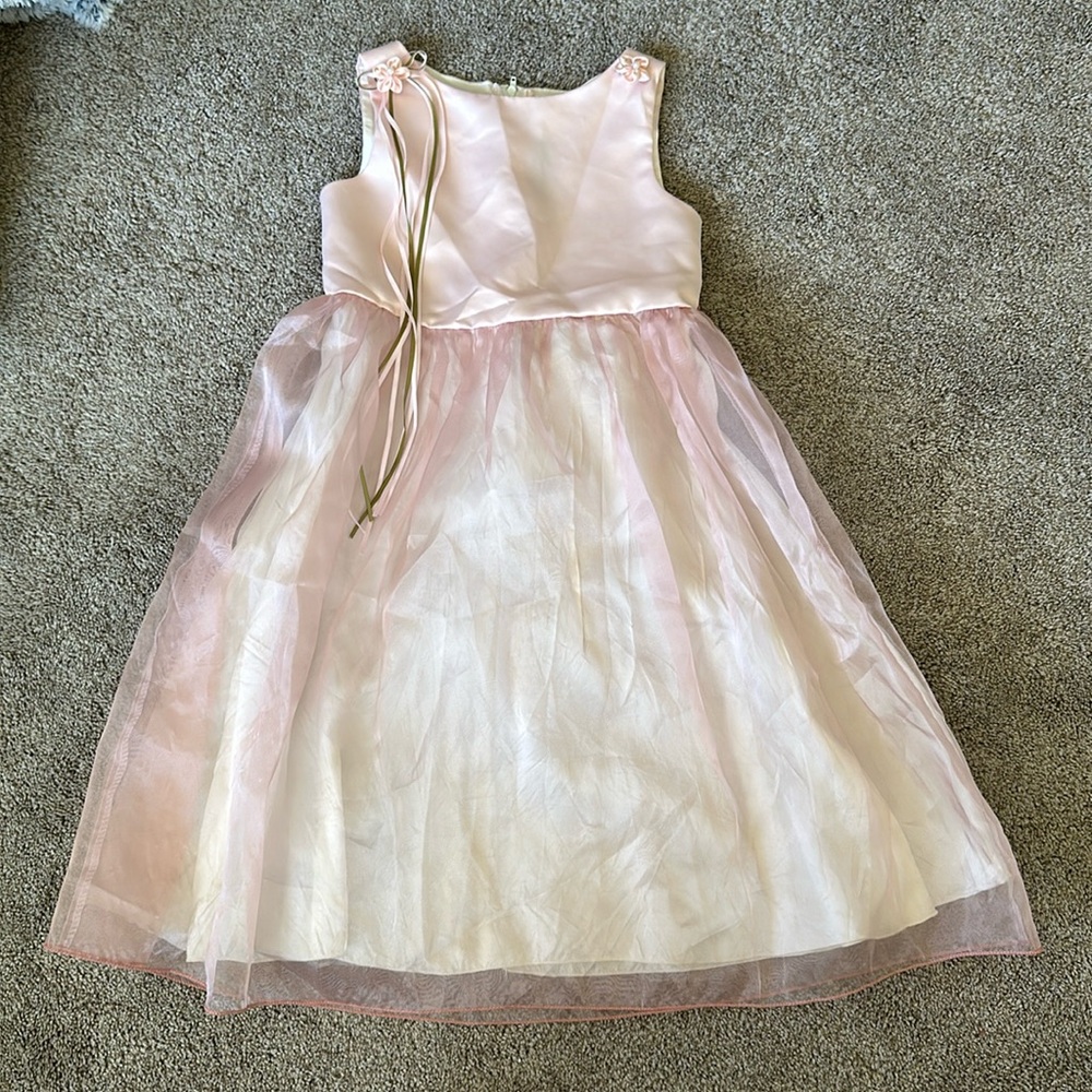Kid’s Dream- Pink/Blush Flower Girl Dress; Size 5/6